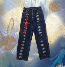 Load image into Gallery viewer, God Save us from Such a Bitter Fate Jeans
